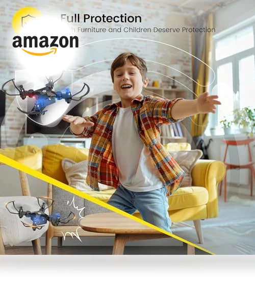 Foldable Mini Drone for Kids Beginners with Altitude Hold and 3D Flips — Flying Toys, Holy Stone