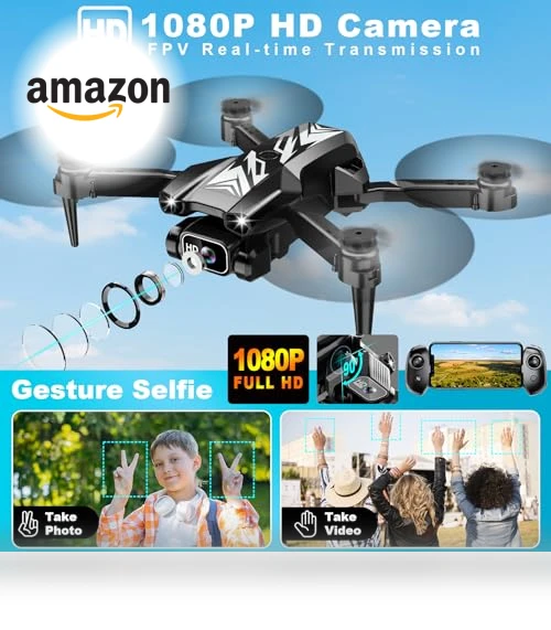Foldable Mini Drone with 1080P Camera for Kids and Adults — Drones, REDRIE