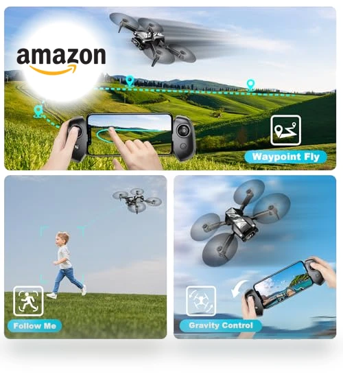 Foldable Mini Drone with 1080P Camera for Kids and Adults — Drones, REDRIE