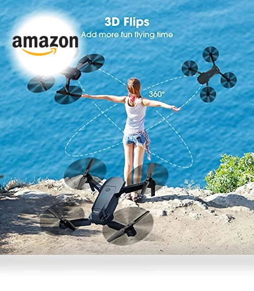 Foldable RC Quadcopter with 1080P HD Camera — Flying Toys, MOCVOO