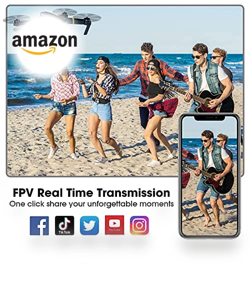 Foldable RC Quadcopter with 1080P HD Camera — Flying Toys, MOCVOO