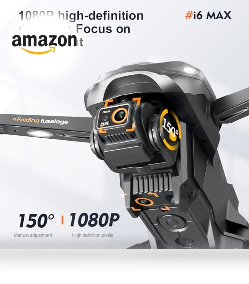 FPV Camera Drone with 1080P HD, Night Vision, Obstacle Avoidance — Drones, OKYUK