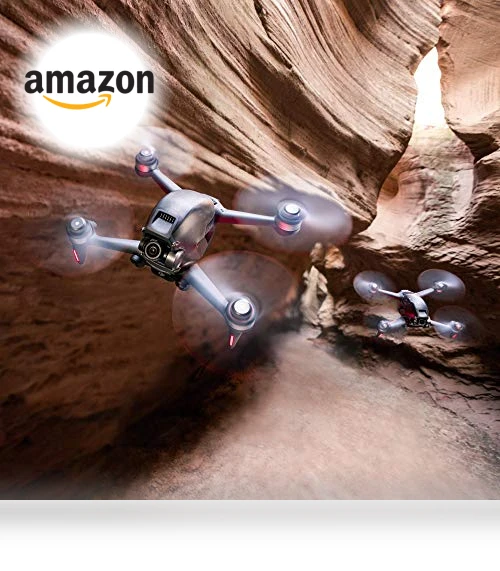 FPV Drone Combo with Remote Controller and Goggles (Renewed) — Drones, DJI