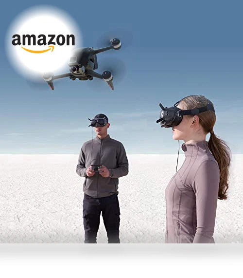 FPV Drone Combo with Remote Controller and Goggles (Renewed) — Drones, DJI