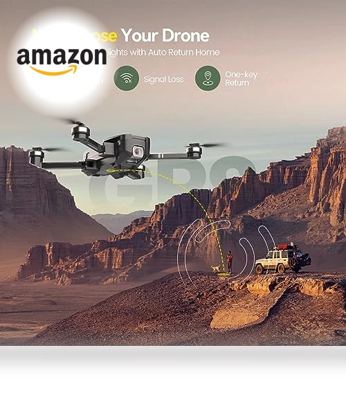 GPS Drone with Camera 4K UHD, 52 Minutes Flight Time, Foldable Quadcopter — Drones, Holy Stone