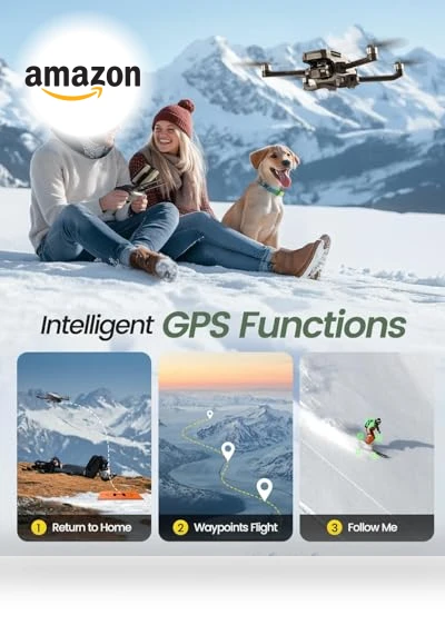 GPS Drones with Camera for Adults 4K, 2-Axis Gimbal, Smart Return Home — Drones, Holy Stone