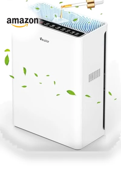 H13 HEPA Air Purifier for Large Rooms up to 2200 sqft with Fragrance Sponge and Timer — Activated Carbon Air Purifiers, VEWIOR