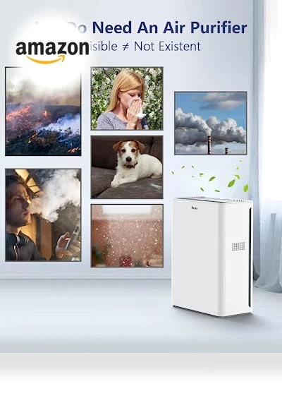 H13 HEPA Air Purifier for Large Rooms up to 2200 sqft with Fragrance Sponge and Timer — Activated Carbon Air Purifiers, VEWIOR
