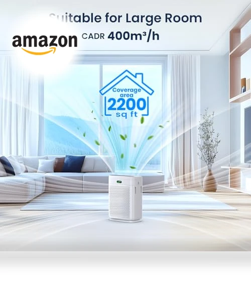 H13 HEPA Air Purifier for Large Rooms up to 2200 Sq Ft — HEPA Air Purifiers, AMEIFU