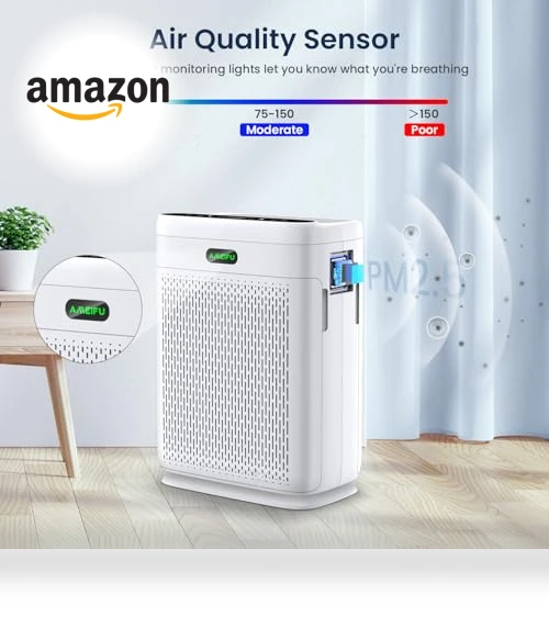 H13 HEPA Air Purifier for Large Rooms up to 2200 Sq Ft — HEPA Air Purifiers, AMEIFU
