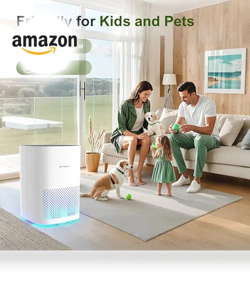 H13 True HEPA Air Purifier for Home - Portable Air Cleaner with Quiet Sleep Mode — Activated Carbon Air Purifiers, WATTSMART