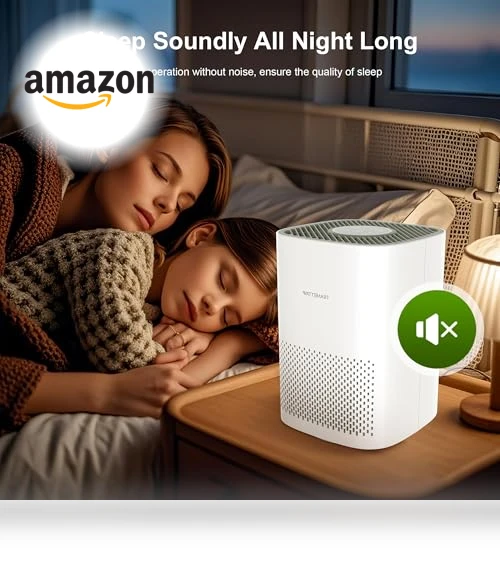 H13 True HEPA Air Purifier for Home - Portable Air Cleaner with Quiet Sleep Mode — Activated Carbon Air Purifiers, WATTSMART