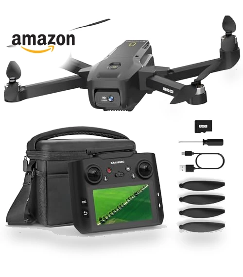 K600 GPS Drone with Camera, 4.5 Inch LCD Screen, 32G SD Card, Auto Return, Follow Me — Drones, KARUISRC