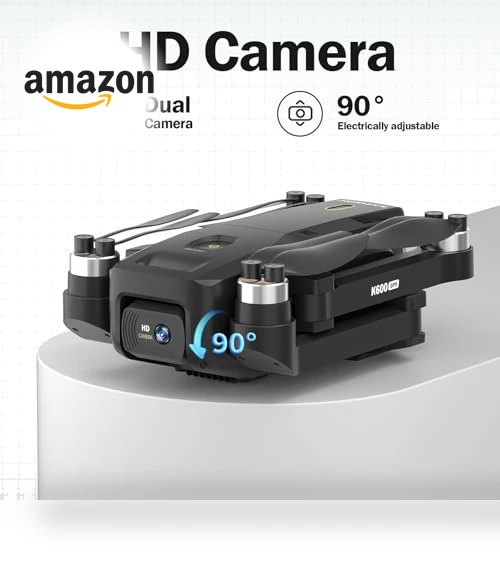 K600 GPS Drone with Camera, 4.5 Inch LCD Screen, 32G SD Card, Auto Return, Follow Me — Drones, KARUISRC