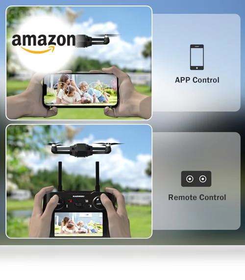 K600 GPS Drone with Camera, 4.5 Inch LCD Screen, 32G SD Card, Auto Return, Follow Me — Drones, KARUISRC