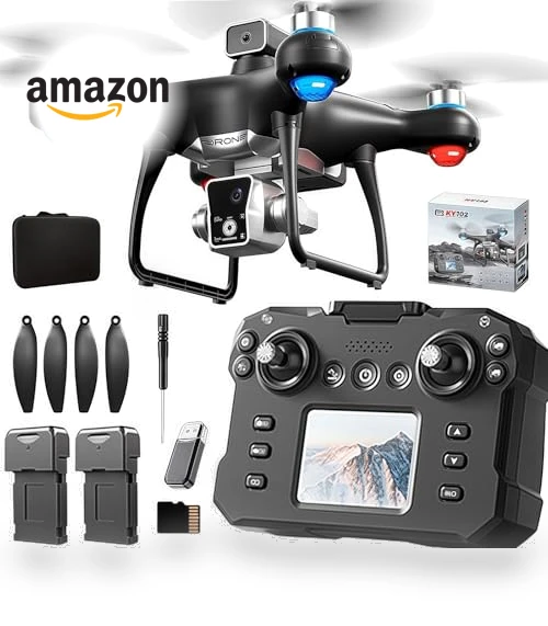 KY102 Drone with Screen Controller, 4K Camera, Obstacle Avoidance — Drones, QAONIE