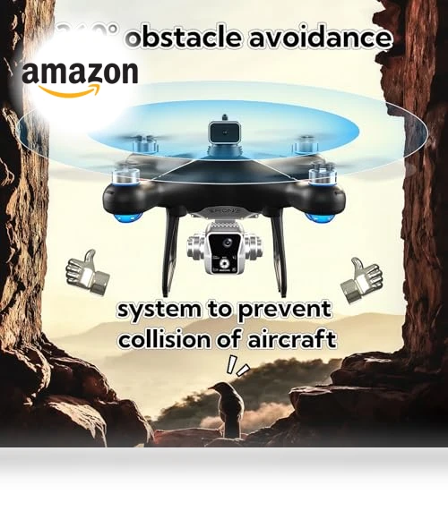 KY102 Drone with Screen Controller, 4K Camera, Obstacle Avoidance — Drones, QAONIE
