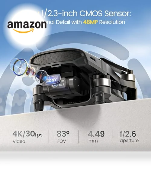 Lightweight GPS Drones with Camera 4K, 3 Axis Brushless Gimbal, Visual Tracking — Drones, Holy Stone