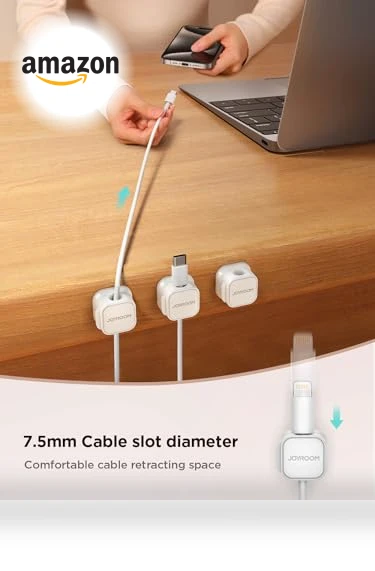 Magnetic Cable Clips — Cable Security, JOYROOM