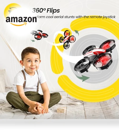 Mini Drone for Kids and Beginners with Auto Hovering and 3D Flips — Flying Toys, Holy Stone