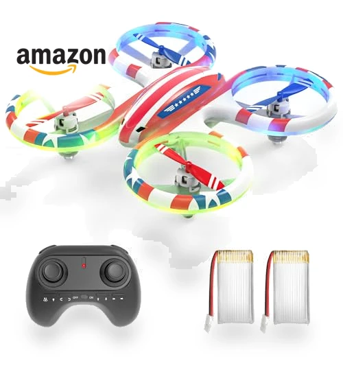 Mini Drone with LED Lights and 3D Flip for Kids and Beginners — Flying Toys, BEZGAR
