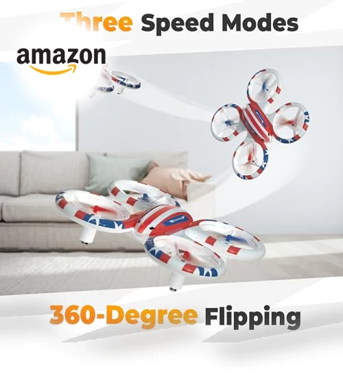 Mini Drone with LED Lights and 3D Flip for Kids and Beginners — Flying Toys, BEZGAR