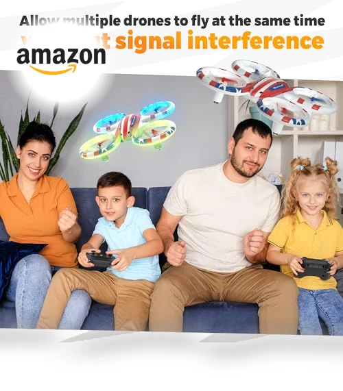 Mini Drone with LED Lights and 3D Flip for Kids and Beginners — Flying Toys, BEZGAR