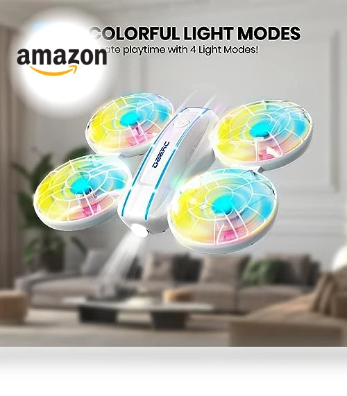 Mini Drone with LED Lights for Kids — Flying Toys, DEERC