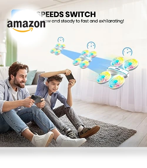 Mini Drone with LED Lights for Kids — Flying Toys, DEERC