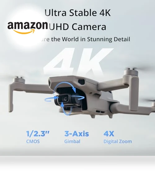 Mini GPS Drone with 4K UHD Camera, 3-Axis Gimbal, 10KM FPV Transmission — Drones, SPECTA