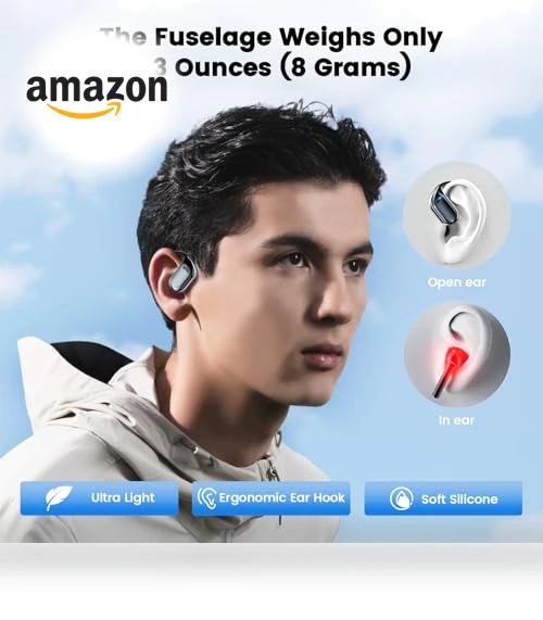 Open Wireless Bluetooth Earphones — Bluetooth Headsets, GNTOET