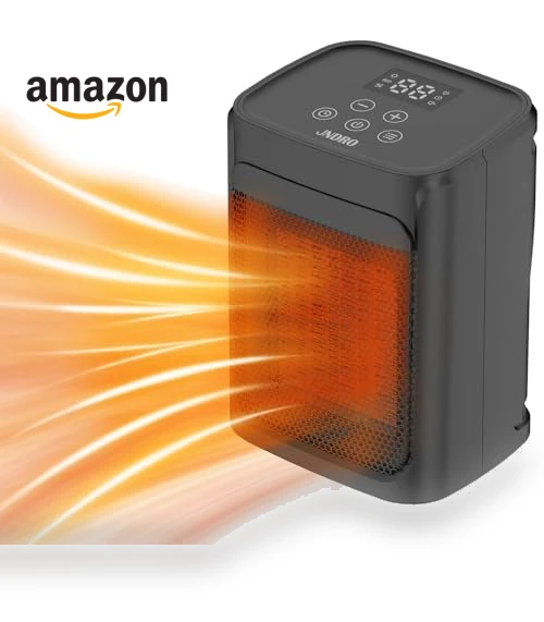 Portable Ceramic Space Heater with Adjustable Thermostat — Portable Heating Solutions, JNDRO