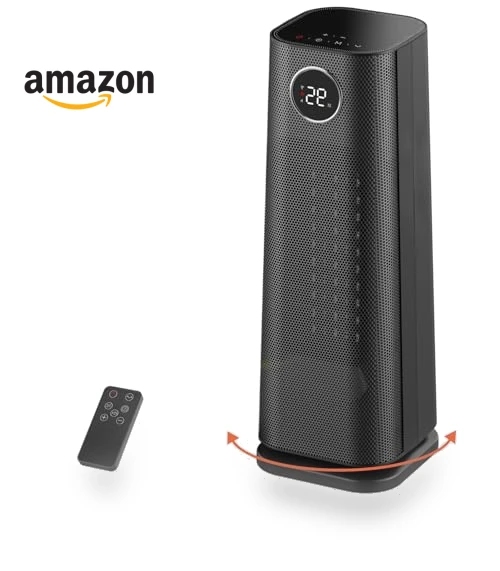 Portable Ceramic Space Heater with Oscillation and Remote — Portable Heating Solutions, Sunnote