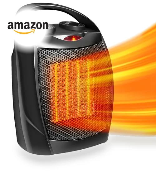 Portable Ceramic Space Heater with Thermostat, 750W/1500W — Portable Heating Solutions, Antarctic Star