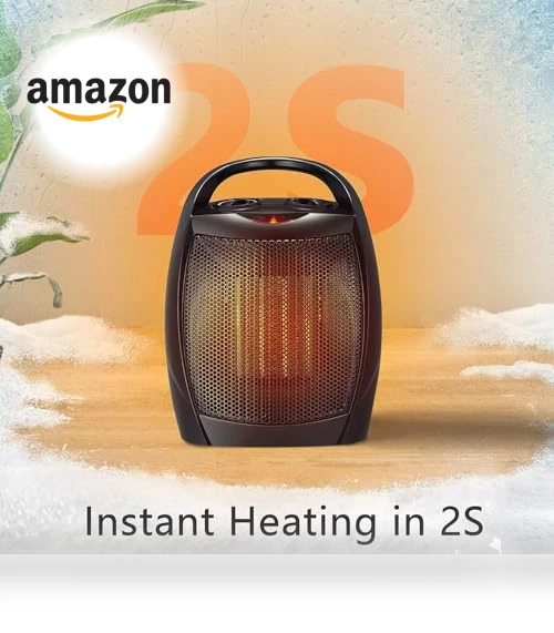 Portable Ceramic Space Heater with Thermostat, 750W/1500W — Portable Heating Solutions, Antarctic Star