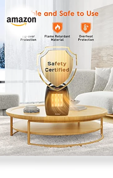 Portable Electric Space Heater with Thermostat, 1500W/750W, Fast Heating for Indoor Use — Portable Heating Solutions, GiveBest
