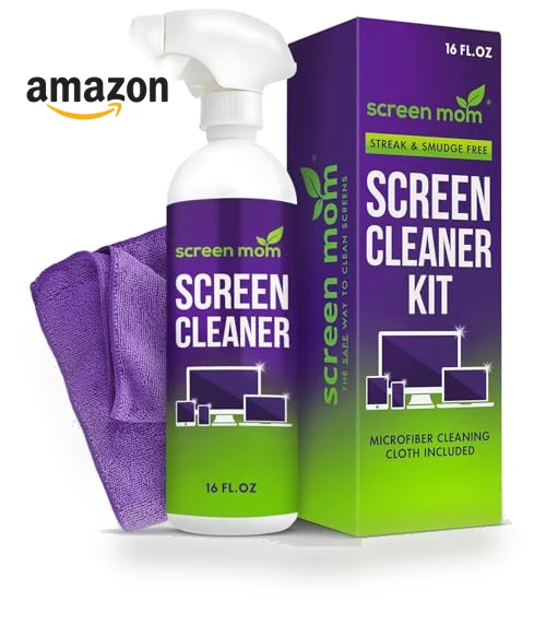 Screen Cleaner Spray and Microfiber Cloth — Screen Protectors, Screen Mom
