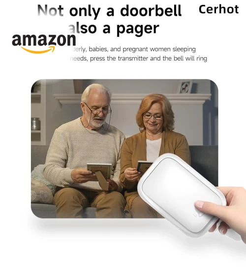 Self Powered Wireless Doorbell with 38 Songs, 100M Range, Waterproof — Kits