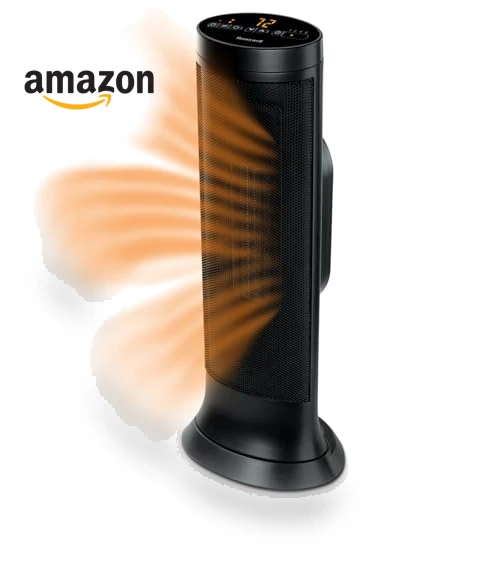 Slim Ceramic Tower Heater for Large Rooms — Portable Heating Solutions, Honeywell