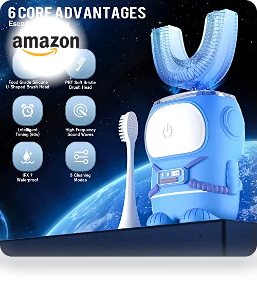 Ultrasonic Kid's U-Shaped Electric Toothbrush — Kids' Electric Toothbrushes, RexCodar