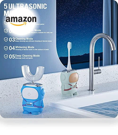 Ultrasonic Kid's U-Shaped Electric Toothbrush — Kids' Electric Toothbrushes, RexCodar
