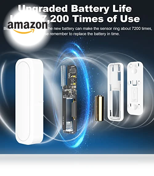 Wireless Door Open Contact Sensor Alarm Chime with 600 FT Range — Chimes, Satisure