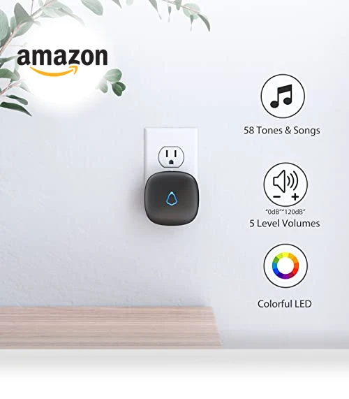 Wireless Door Open Contact Sensor Alarm with 500 FT Range — Smart Home Security, METAK