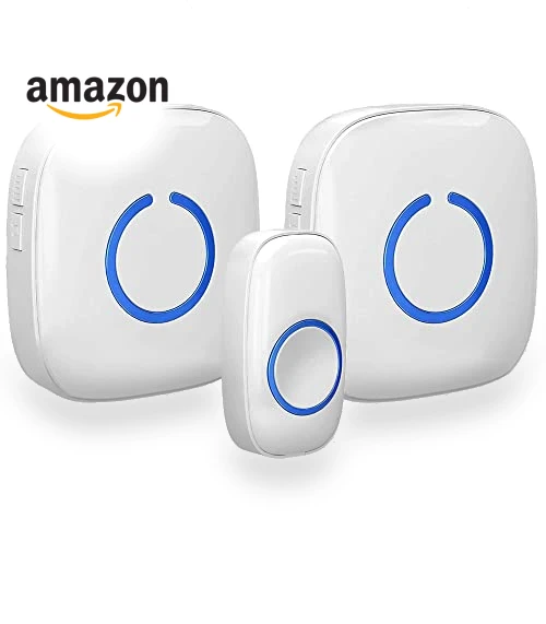 Wireless Doorbell Kit with LED Flash - 1 Button & 2 Chime Receivers — Kits, SadoTech