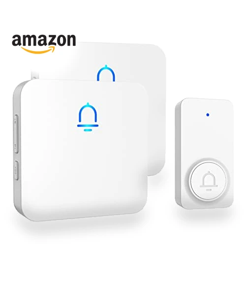 Wireless Doorbell with 1000ft Range, Adjustable Volume, 32 Melodies — Push Buttons, SECRUI