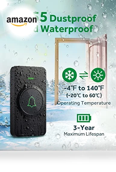 Wireless Doorbell with 52 Melodies and 1000ft Range — Kits, AVANTEK
