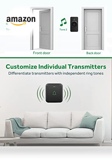 Wireless Doorbell with 52 Melodies and 1000ft Range — Kits, AVANTEK