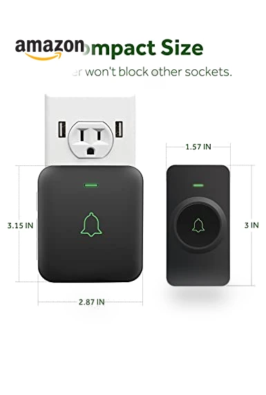 Wireless Doorbell with 52 Melodies and 1000ft Range — Kits, AVANTEK