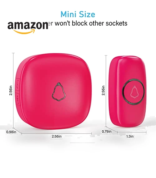 Wireless Doorbell with 58 Chimes, Adjustable Volume, 1000Ft Range — Push Buttons, SECRUI