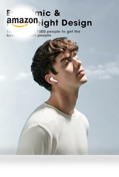 Wireless Earbuds with Big Bass Stereo Sound — In-Ear Headphones, ZZU